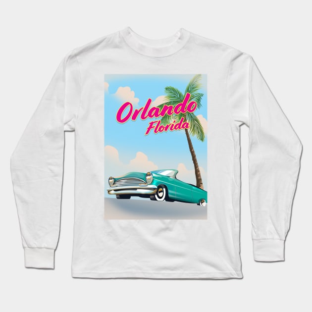 Orlando Florida Long Sleeve T-Shirt by nickemporium1